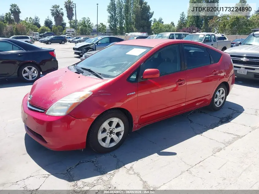 JTDKB20U173224890 2007 Toyota Prius