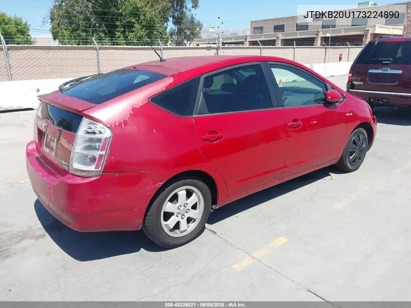 JTDKB20U173224890 2007 Toyota Prius