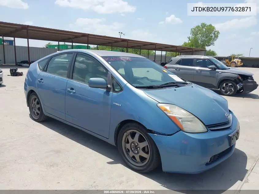 2007 Toyota Prius Touring VIN: JTDKB20U977632871 Lot: 45650526