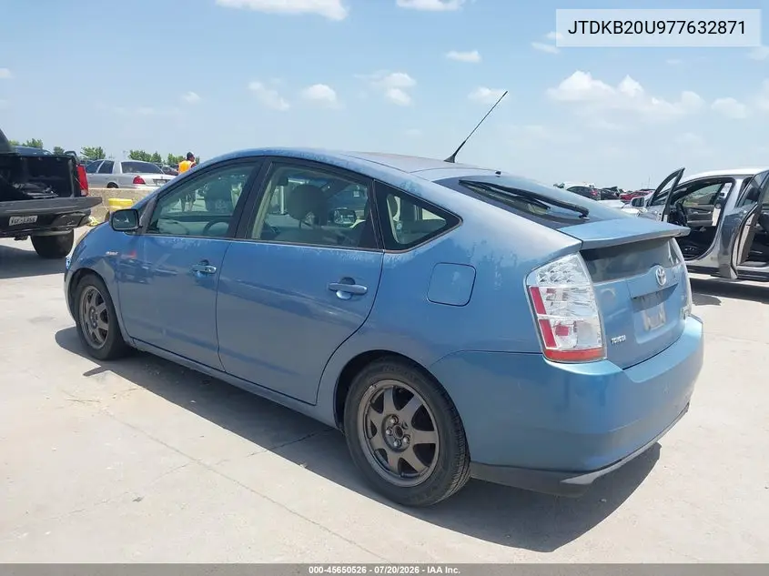 2007 Toyota Prius Touring VIN: JTDKB20U977632871 Lot: 45650526