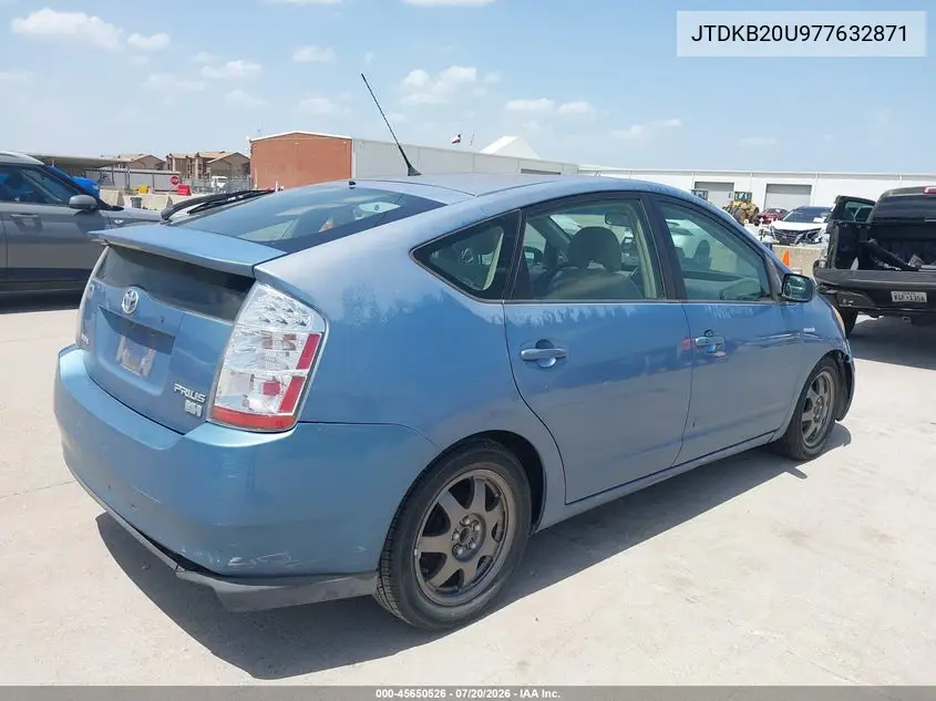 2007 Toyota Prius Touring VIN: JTDKB20U977632871 Lot: 45650526
