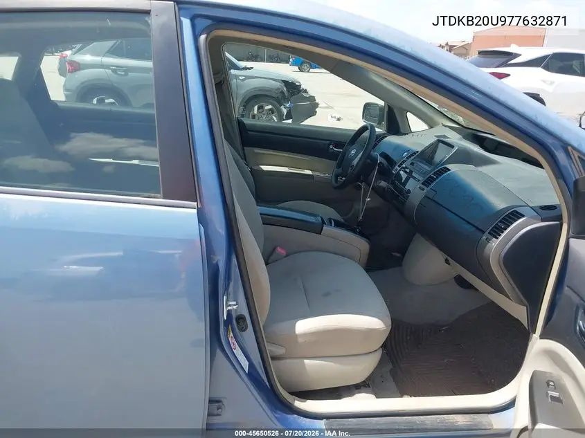 2007 Toyota Prius Touring VIN: JTDKB20U977632871 Lot: 45650526