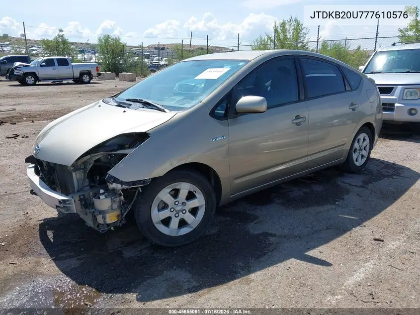 JTDKB20U777610576 2007 Toyota Prius