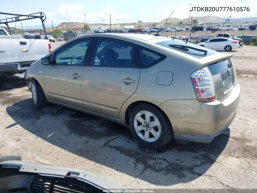 JTDKB20U777610576 2007 Toyota Prius