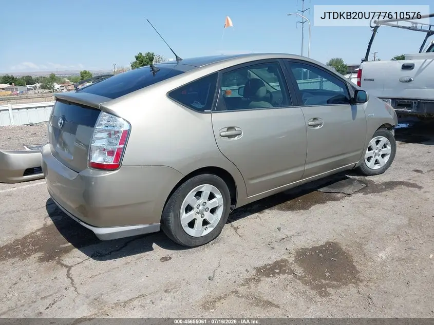 JTDKB20U777610576 2007 Toyota Prius