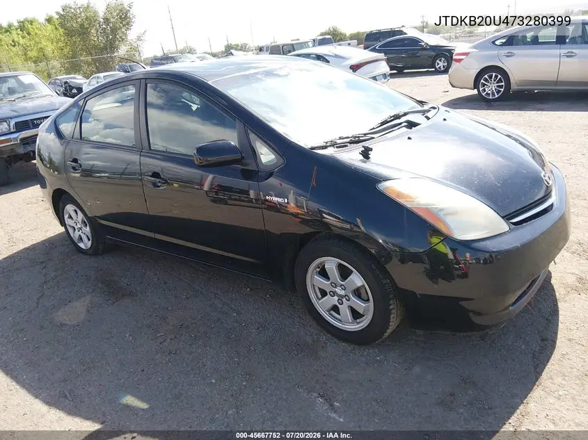 2007 Toyota Prius VIN: JTDKB20U473280399 Lot: 45667752