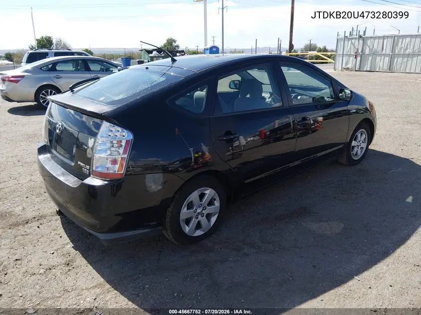 2007 Toyota Prius VIN: JTDKB20U473280399 Lot: 45667752