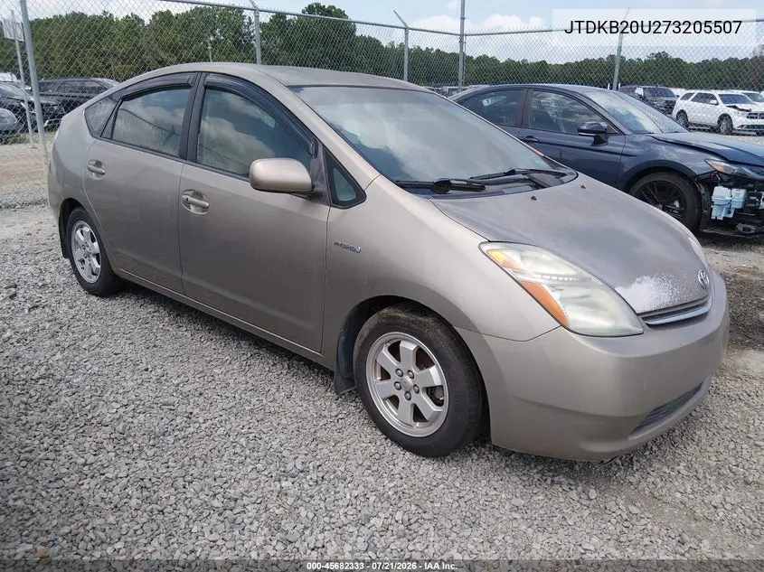 2007 Toyota Prius VIN: JTDKB20U273205507 Lot: 45682333