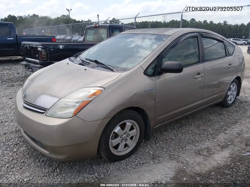 2007 Toyota Prius VIN: JTDKB20U273205507 Lot: 45682333