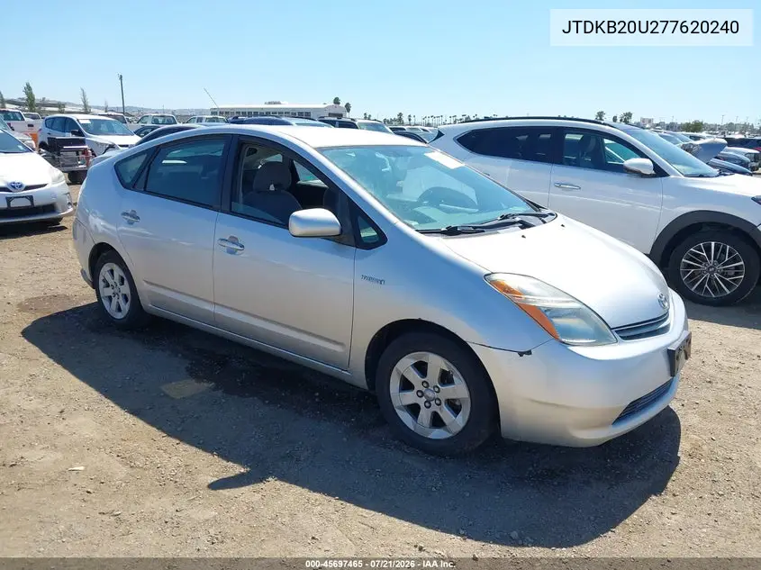 2007 Toyota Prius VIN: JTDKB20U277620240 Lot: 45697465