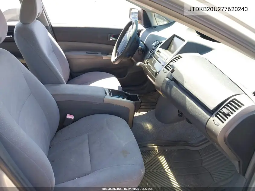 2007 Toyota Prius VIN: JTDKB20U277620240 Lot: 45697465