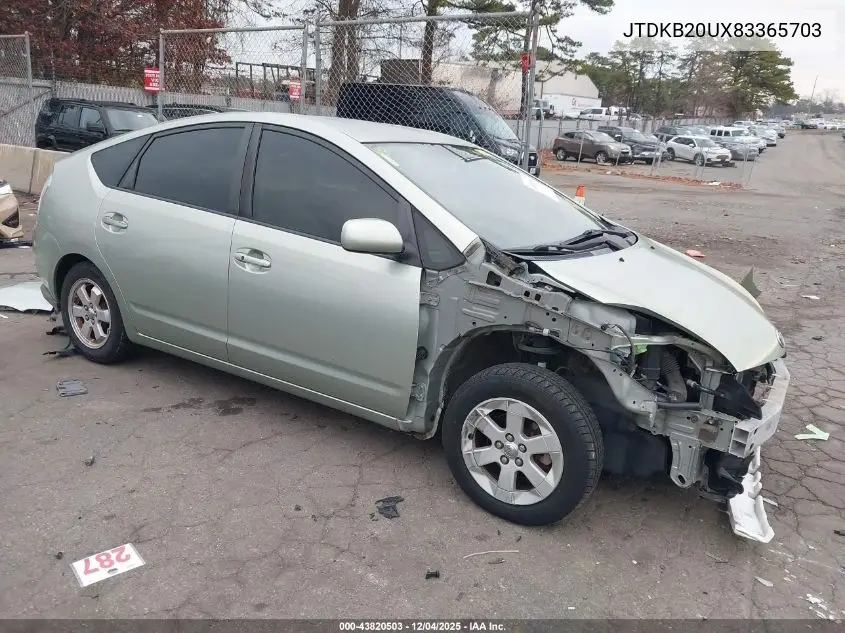 JTDKB20UX83365703 2008 Toyota Prius