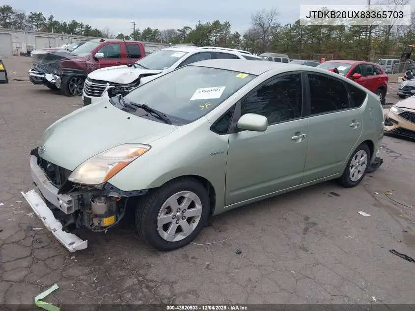 JTDKB20UX83365703 2008 Toyota Prius