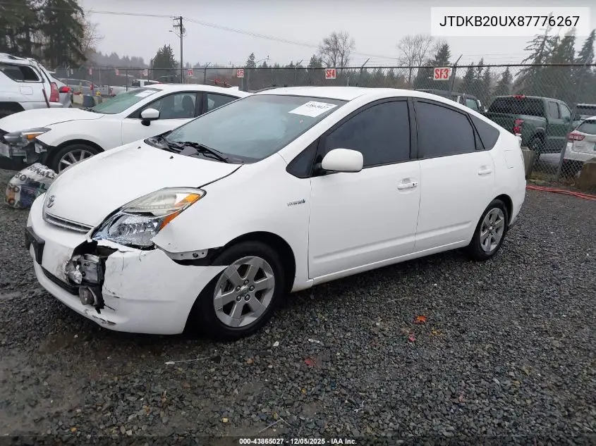JTDKB20UX87776267 2008 Toyota Prius