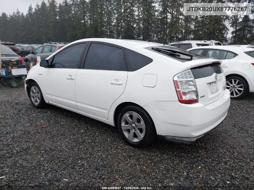 JTDKB20UX87776267 2008 Toyota Prius
