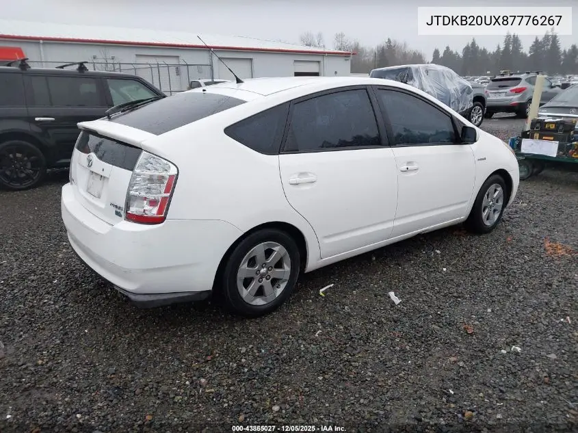 JTDKB20UX87776267 2008 Toyota Prius