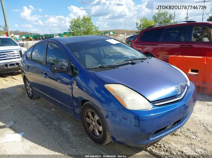 JTDKB2OU787746739 2008 Toyota Prius