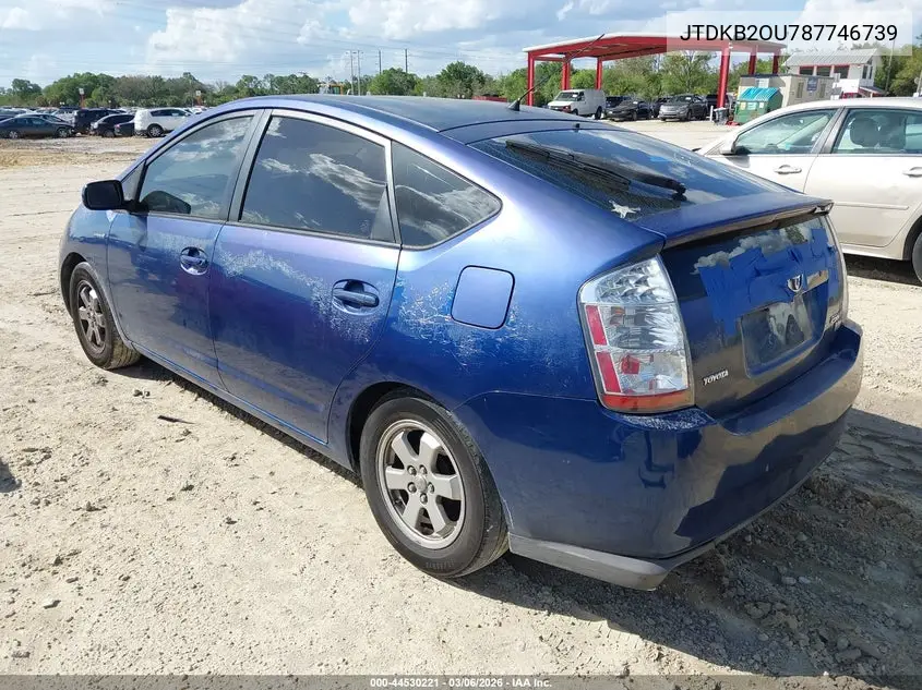 JTDKB2OU787746739 2008 Toyota Prius