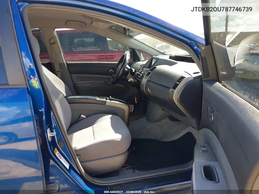 JTDKB2OU787746739 2008 Toyota Prius