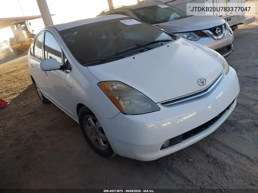 JTDKB20U783377047 2008 Toyota Prius