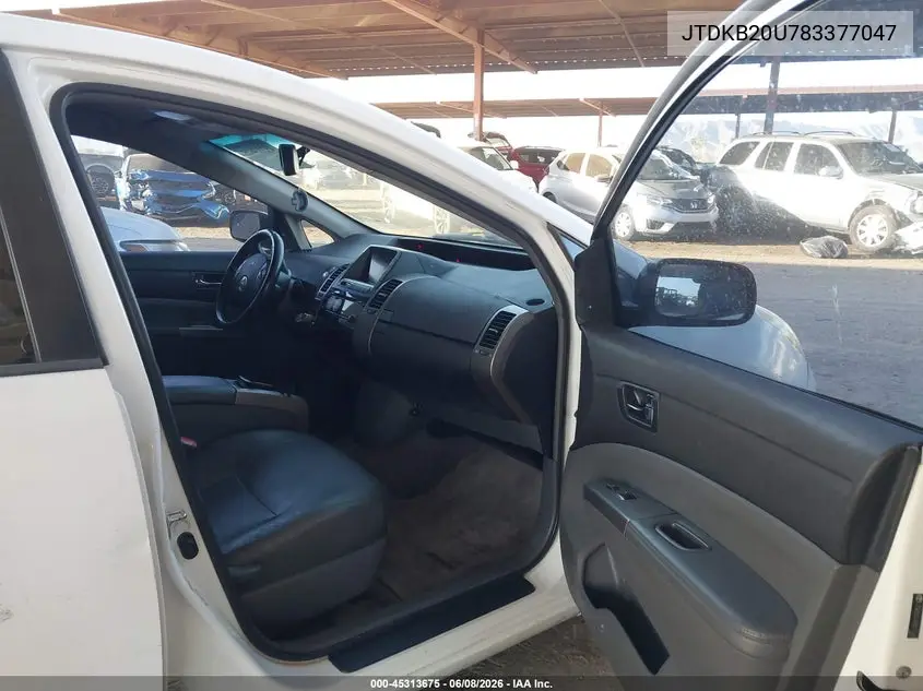 JTDKB20U783377047 2008 Toyota Prius