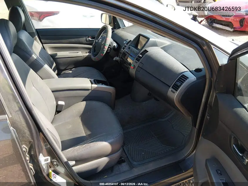 2008 Toyota Prius VIN: JTDKB20U683426593 Lot: 45354137