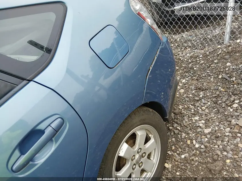 2008 Toyota Prius VIN: JTDKB20U187725028 Lot: 45684895