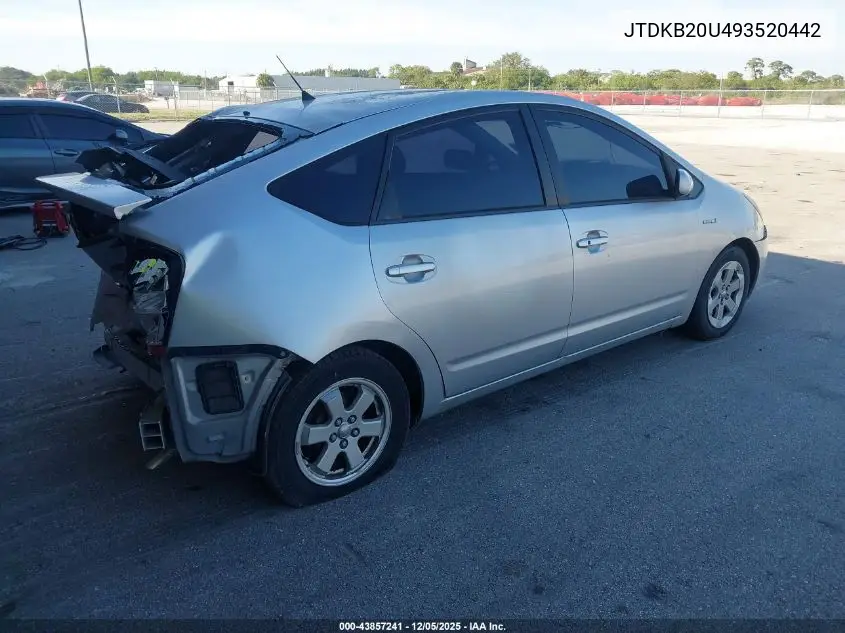 JTDKB20U493520442 2009 Toyota Prius