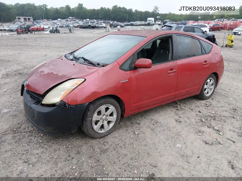 2009 Toyota Prius VIN: JTDKB20U093498083 Lot: 45339387