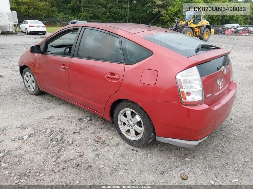 2009 Toyota Prius VIN: JTDKB20U093498083 Lot: 45339387