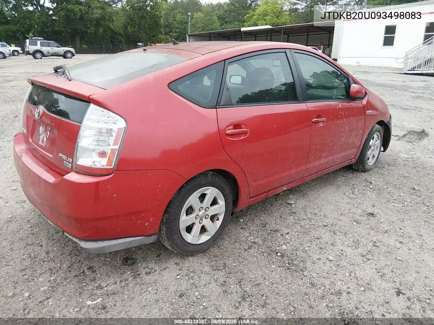 2009 Toyota Prius VIN: JTDKB20U093498083 Lot: 45339387