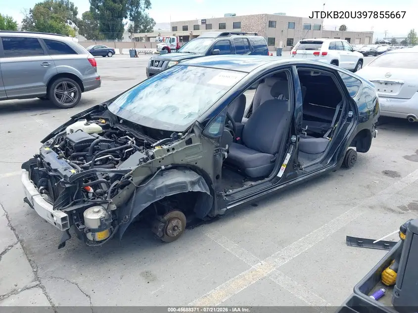 2009 Toyota Prius VIN: JTDKB20U397855667 Lot: 45688371