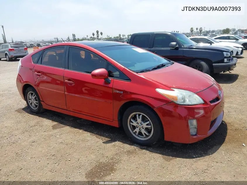 JTDKN3DU9A0007393 2010 Toyota Prius Iii