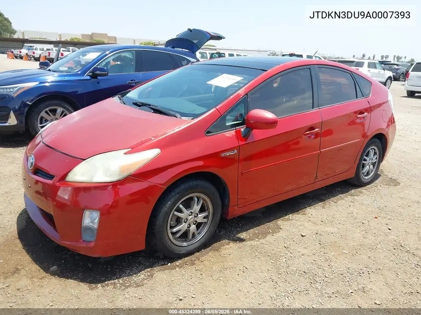 JTDKN3DU9A0007393 2010 Toyota Prius Iii