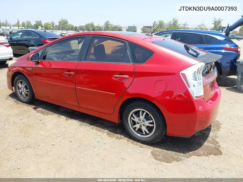 JTDKN3DU9A0007393 2010 Toyota Prius Iii