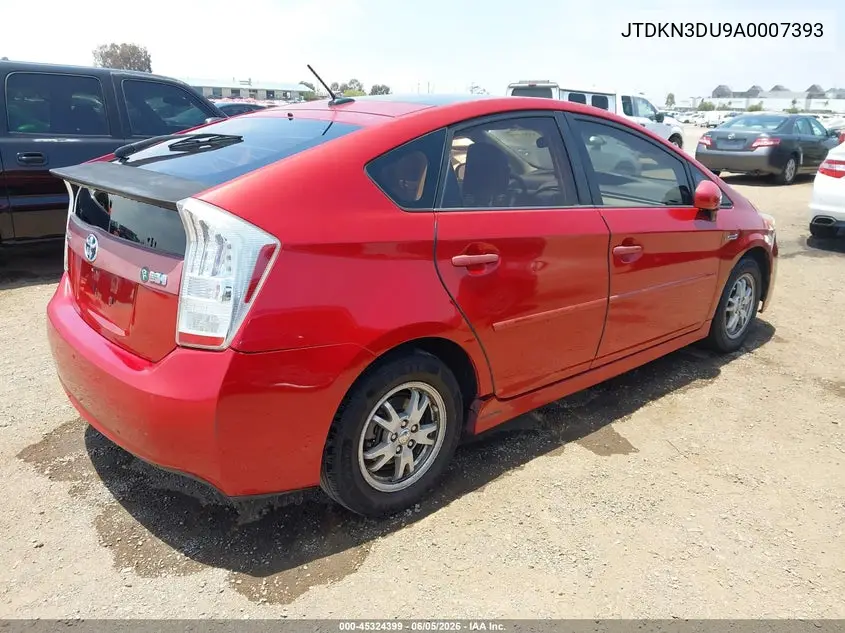 JTDKN3DU9A0007393 2010 Toyota Prius Iii