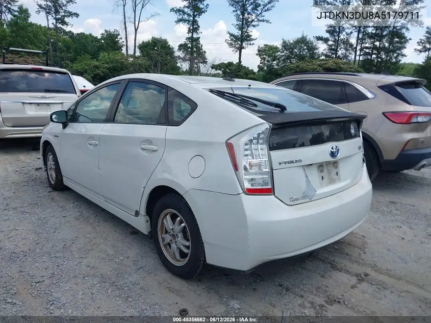 2010 Toyota Prius Iii VIN: JTDKN3DU8A5179711 Lot: 45356662