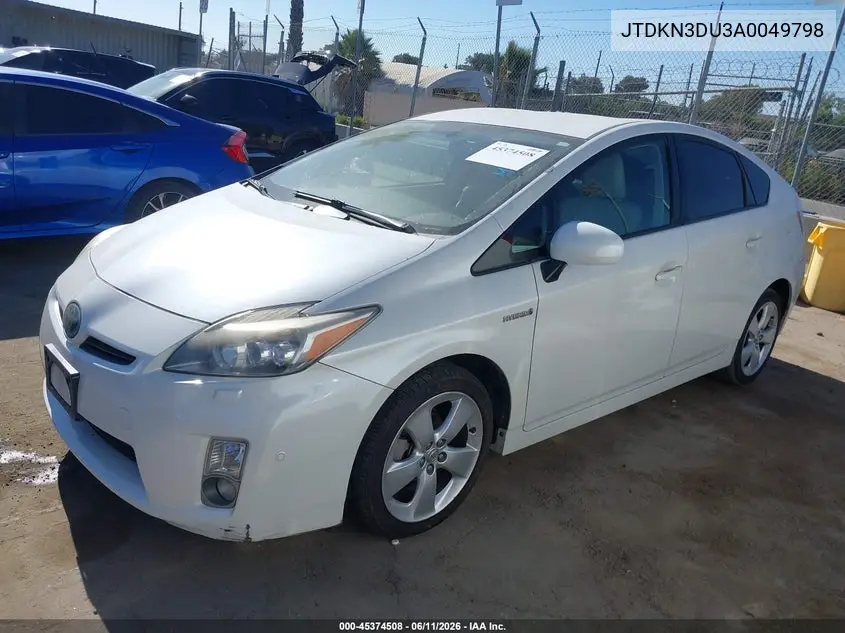 2010 Toyota Prius V VIN: JTDKN3DU3A0049798 Lot: 45374508