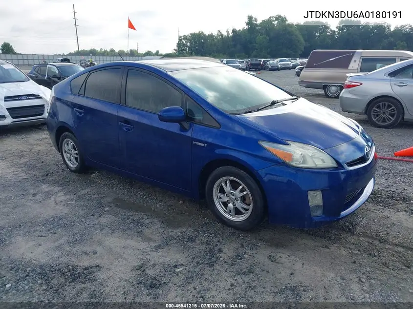 2010 Toyota Prius Iii VIN: JTDKN3DU6A0180191 Lot: 45541215