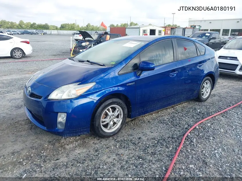 2010 Toyota Prius Iii VIN: JTDKN3DU6A0180191 Lot: 45541215