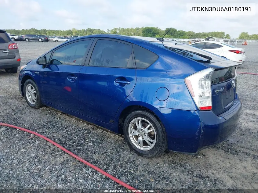 2010 Toyota Prius Iii VIN: JTDKN3DU6A0180191 Lot: 45541215