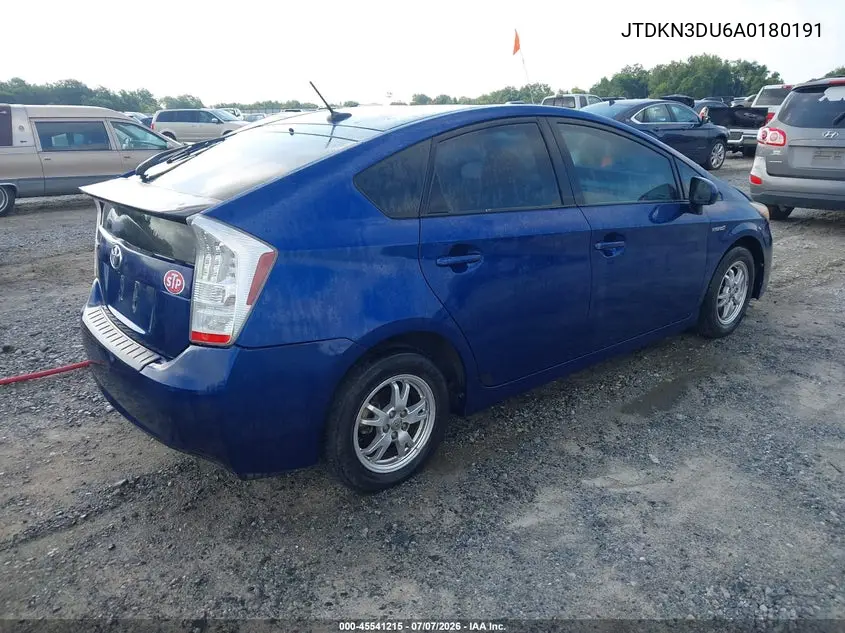 2010 Toyota Prius Iii VIN: JTDKN3DU6A0180191 Lot: 45541215