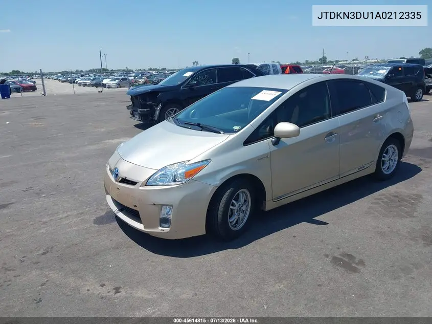 2010 Toyota Prius Ii VIN: JTDKN3DU1A0212335 Lot: 45614815