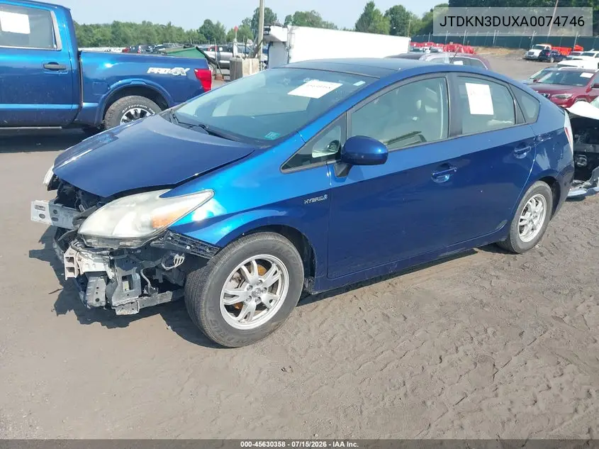 2010 Toyota Prius Iv VIN: JTDKN3DUXA0074746 Lot: 45630358