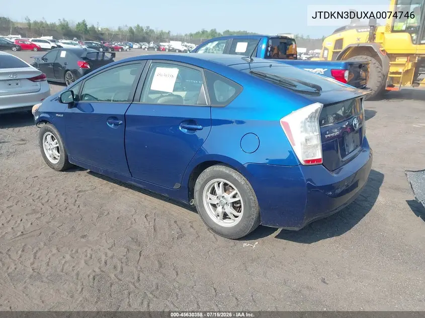 2010 Toyota Prius Iv VIN: JTDKN3DUXA0074746 Lot: 45630358