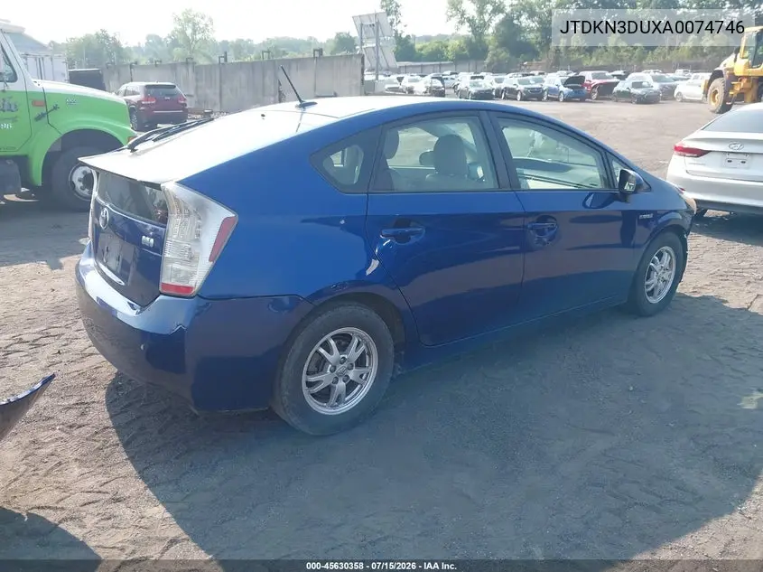 2010 Toyota Prius Iv VIN: JTDKN3DUXA0074746 Lot: 45630358