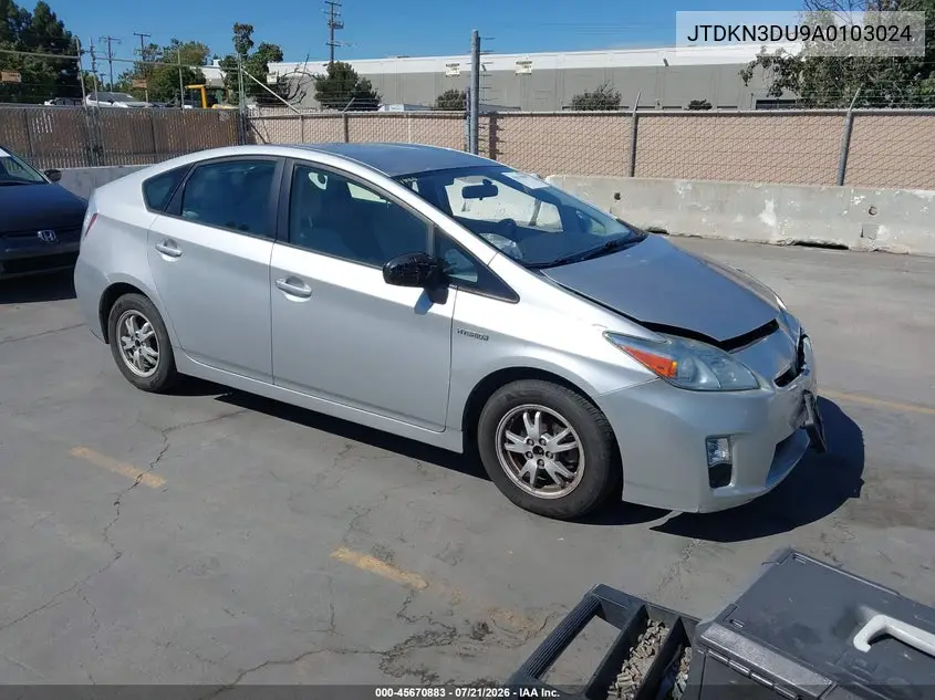 2010 Toyota Prius Ii VIN: JTDKN3DU9A0103024 Lot: 45670883