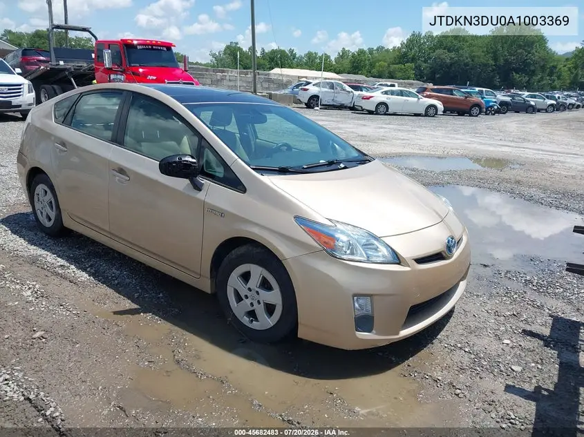 2010 Toyota Prius Iv VIN: JTDKN3DU0A1003369 Lot: 45682483