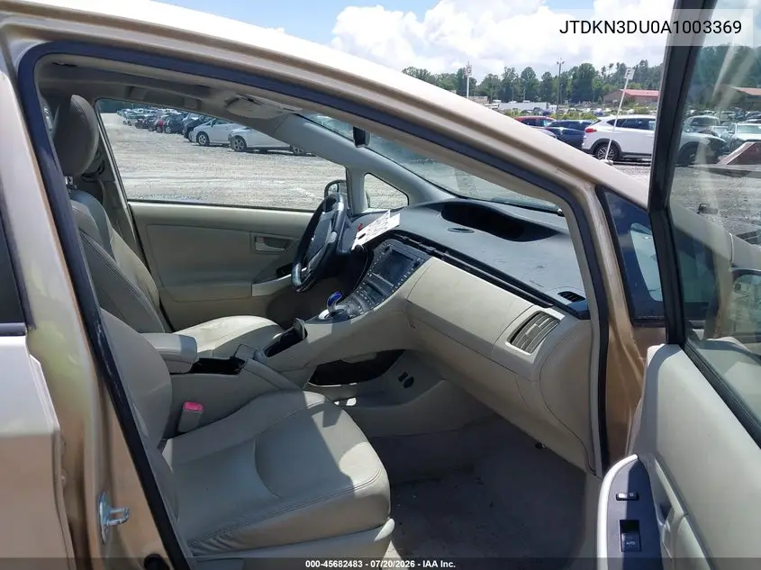 2010 Toyota Prius Iv VIN: JTDKN3DU0A1003369 Lot: 45682483