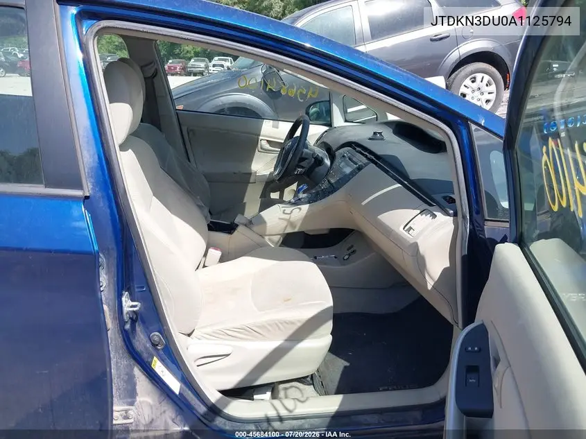 2010 Toyota Prius Iii VIN: JTDKN3DU0A1125794 Lot: 45684100